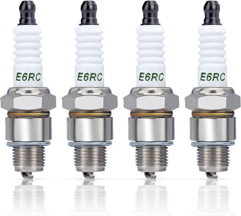 Hipa BR6HS Spark Plug for Torch E6RC Champion RL82C RL86C Robin 065-01401-50S NGK BR6HS Spark Plug 4 PACK - Image 1